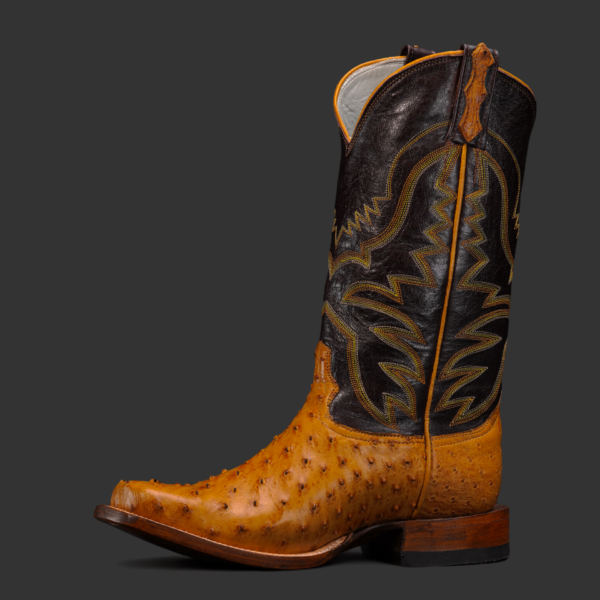 Genuine Honey Full Quill Ostrich - Cutter Toe (Made In USA) - Image 2