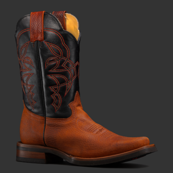 FD Cognac Bullhide – Rodeo Toe