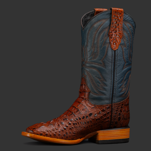 Cognac Caiman Neck – Square Toe - Image 2