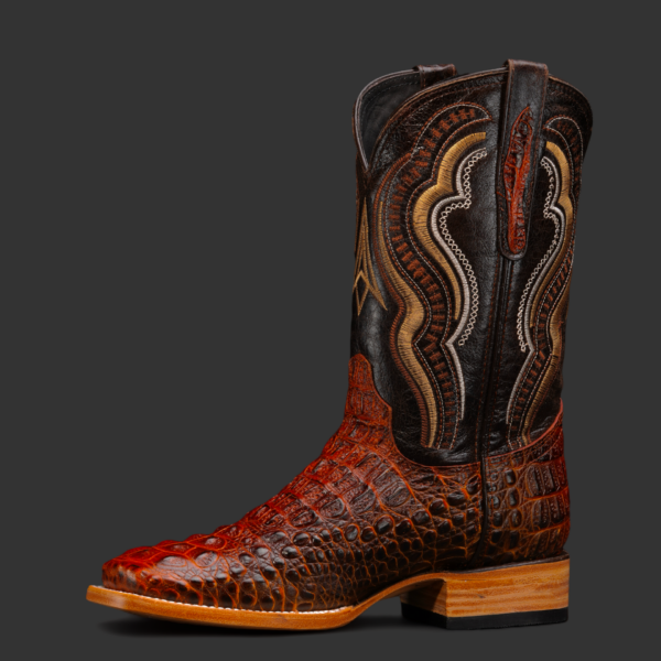 Cognac Caiman Neck – Square Toe - Image 2