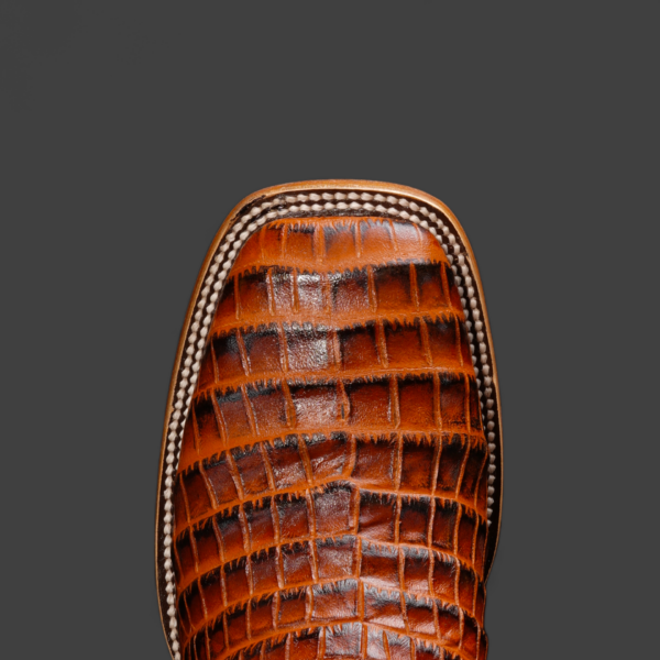 Cognac Caiman Belly- Square Toe - Image 2