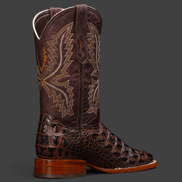 Chocolate Caiman Horn Back– Square Toe - Image 2