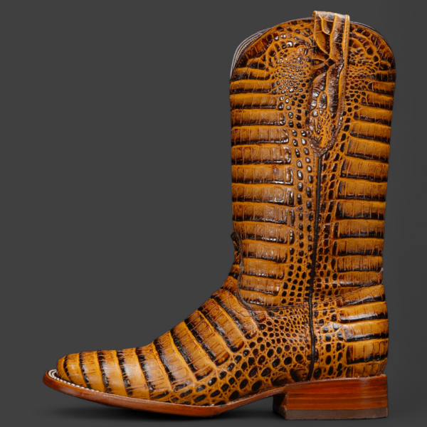 Honey Caiman Belly– Square Toe
