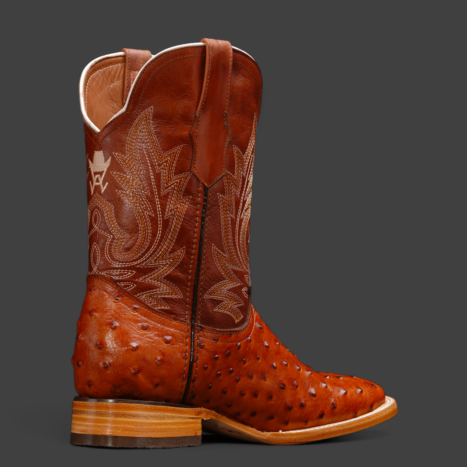 Cognac Ostrich – Square Toe - Image 2