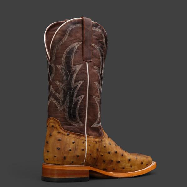 Matte Honey Ostrich – Square Toe - Image 2