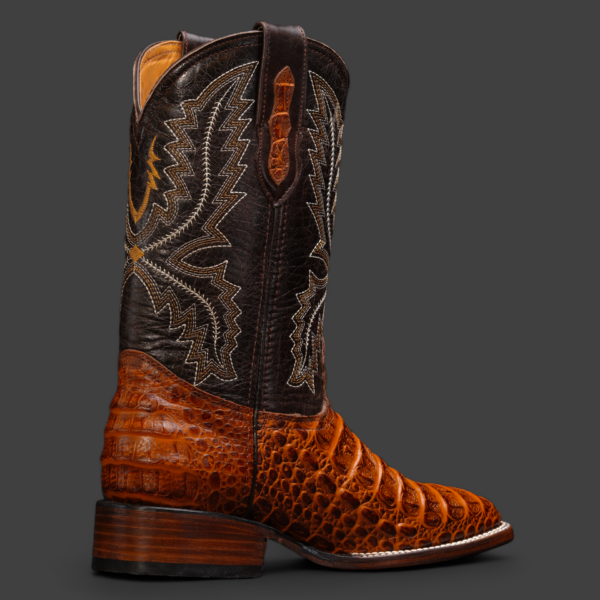 Cognac Caiman Horn Back - Square Toe - Image 2
