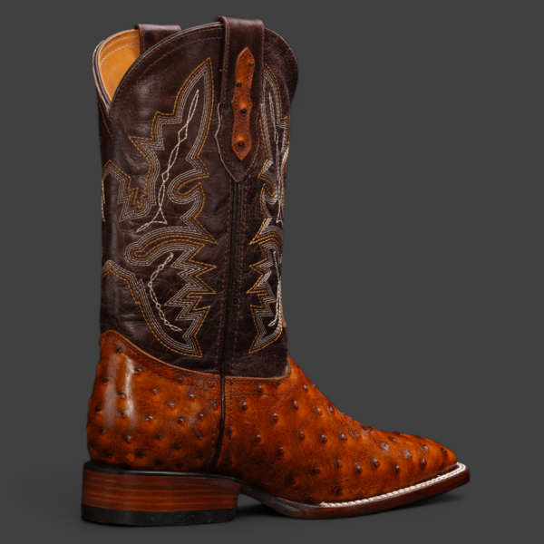 Cognac Ostrich – Square Toe - Image 2