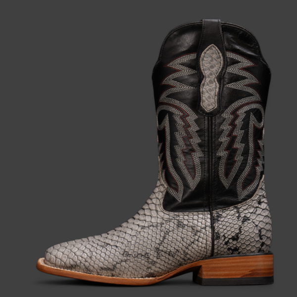 Gray Python – Square Toe