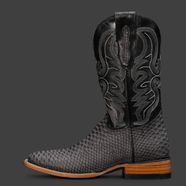 Gray Python – Square Toe