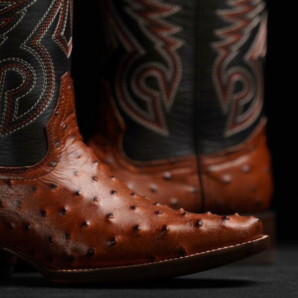 Cognac Ostrich - Rodeo Toe - Image 4