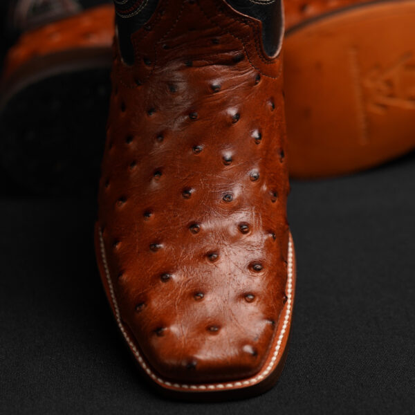 Cognac Ostrich - Rodeo Toe - Image 2