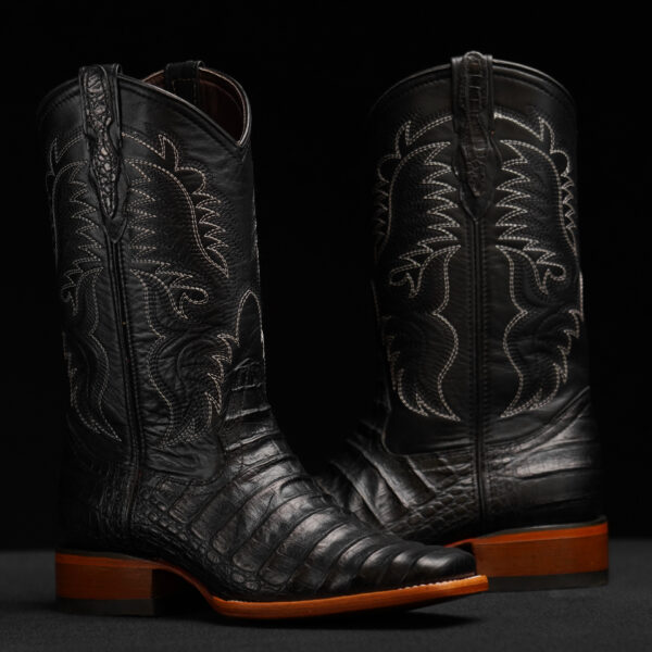 Black Caiman Belly- Rodeo Toe