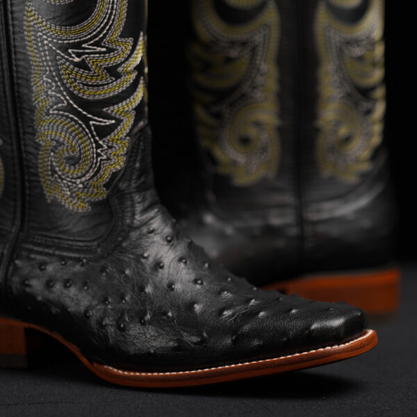 Black Ostrich - Rodeo Toe - Image 3