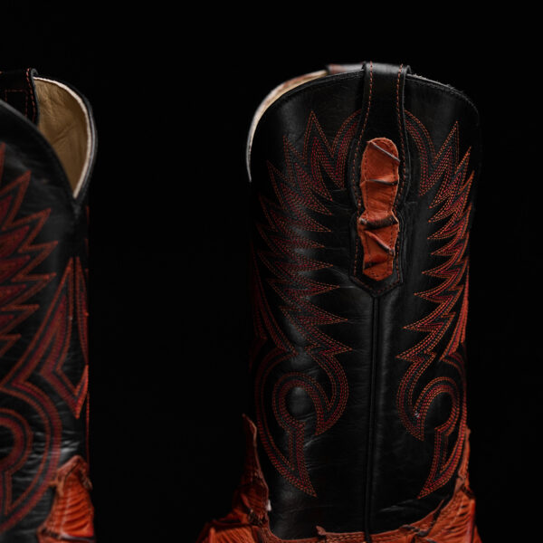 Cognac Pirarucu – Square Toe - Image 4