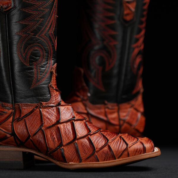 Cognac Pirarucu – Square Toe - Image 3