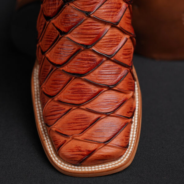 Cognac Pirarucu – Square Toe - Image 2