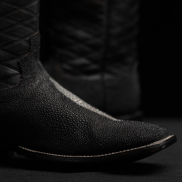 Genuine Black Stingray - Square Toe (Made In USA) - Image 4