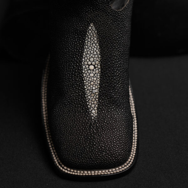Genuine Black Stingray - Square Toe (Made In USA) - Image 2
