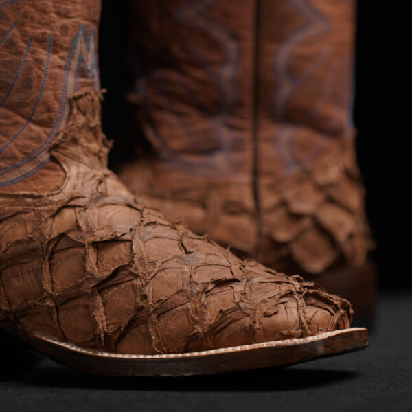 Genuine Tan Pirarucu - Square Toe (Made In USA) - Image 3
