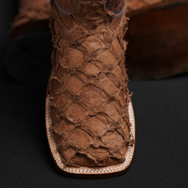 Genuine Tan Pirarucu - Square Toe (Made In USA) - Image 4