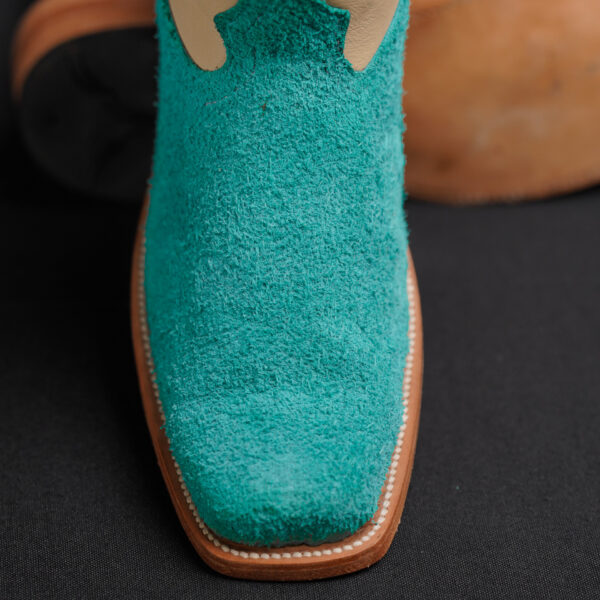 Genuine Stovetop Turquoise Roughout - Cutter Toe (Made In USA) - Image 2