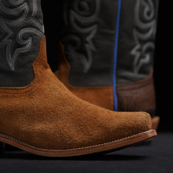 Top Hand Rough Out Cutter Toe Genuine Tan Roughout - Cutter Toe - Alfa Western WearAlfa Western Wear