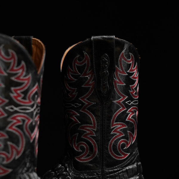 Black Caiman Tail- Square Toe - Image 3