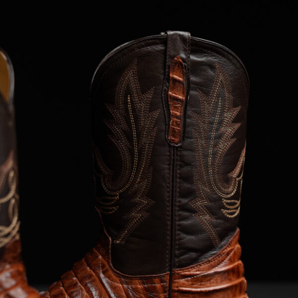 Cognac Caiman Tail – Square Toe - Image 3