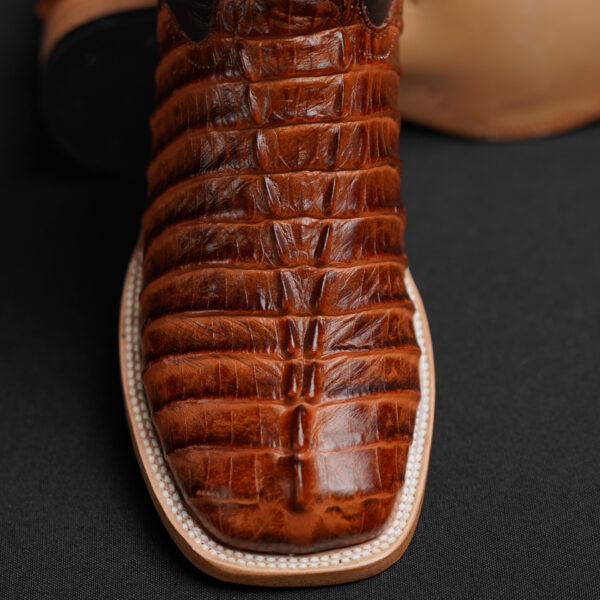Cognac Caiman Tail – Square Toe - Image 2