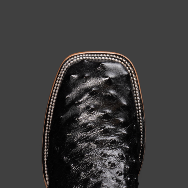 Black Ostrich - Square Toe - Image 2