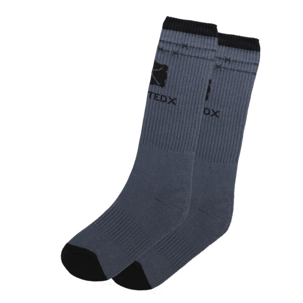 Twisted X Barbed Wire Socks - Grey - Image 6