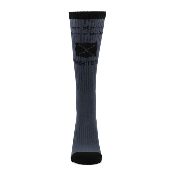 Twisted X Barbed Wire Socks - Grey - Image 3