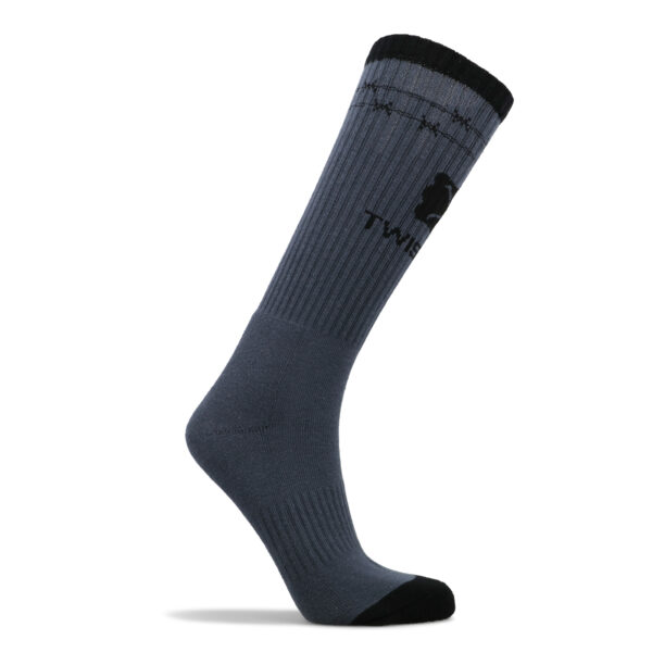 Twisted X Barbed Wire Socks - Grey - Image 2