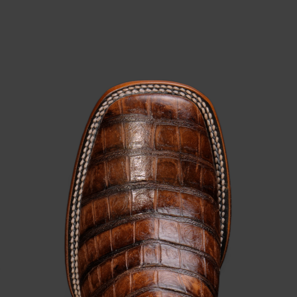 Brown Caiman Belly – Square Toe - Image 2