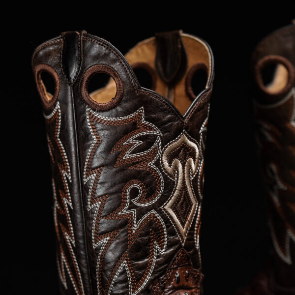 Brown Caiman Tail – Square Toe - Image 4