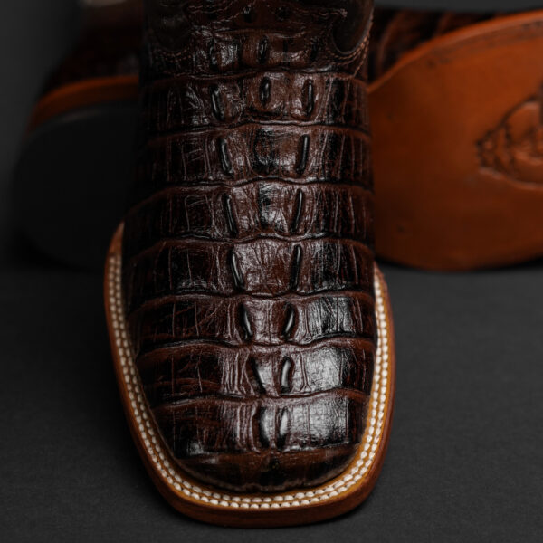 Brown Caiman Tail – Square Toe - Image 2