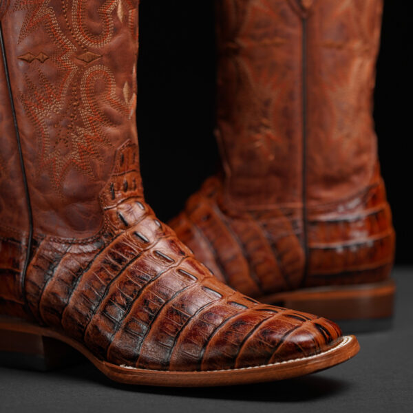 Cognac Caiman Tail – Square Toe - Image 3