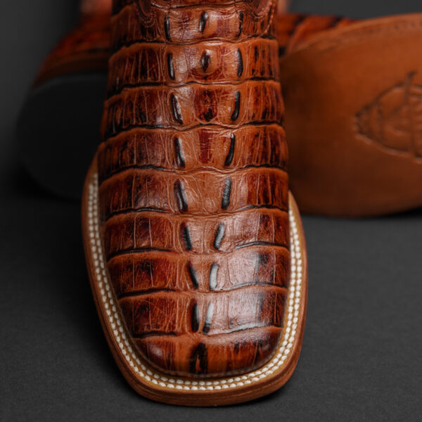 Cognac Caiman Tail – Square Toe - Image 2