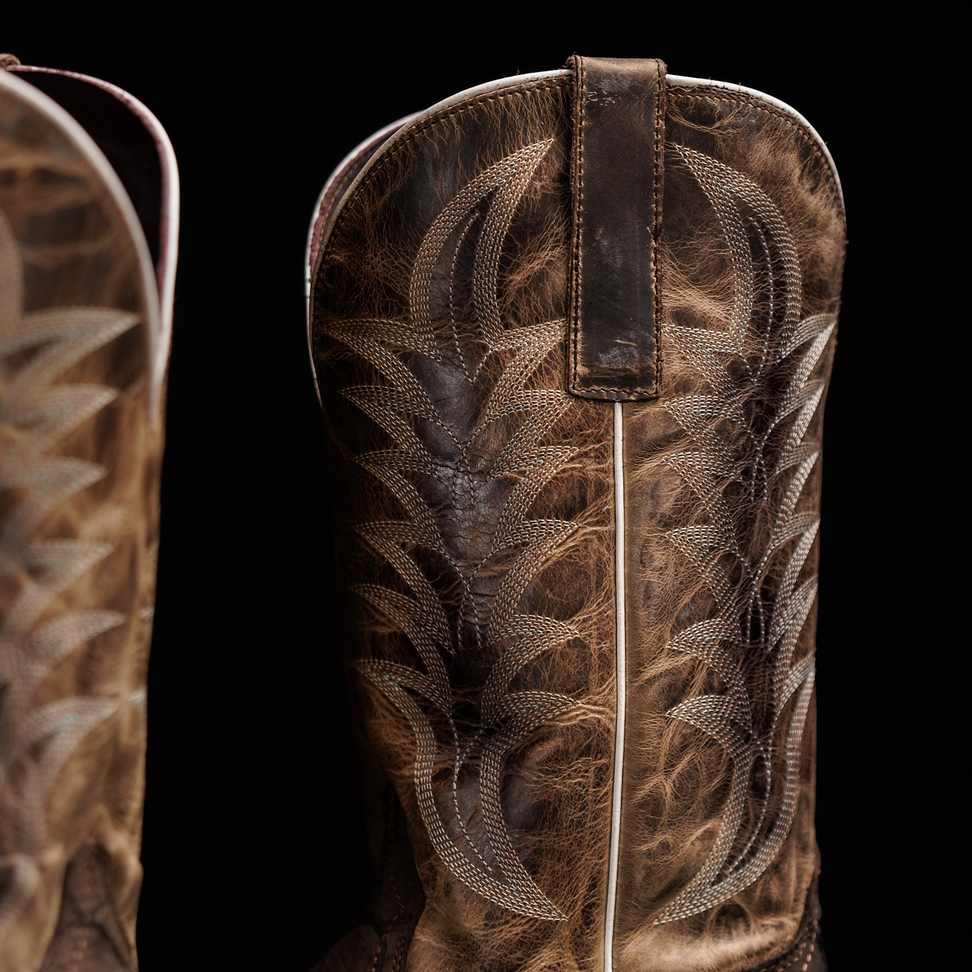 Matte Brown Fish Scale – Square Toe - Image 5