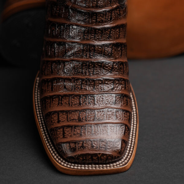 Brown Caiman Belly – Square Toe - Image 2
