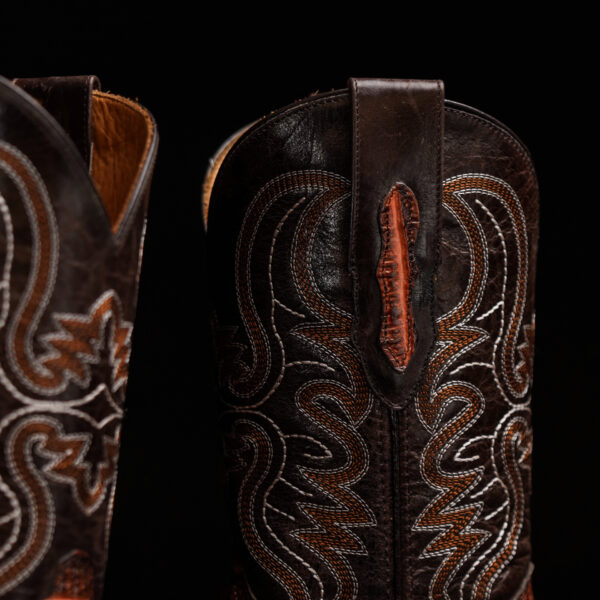 Cognac Caiman Neck – Square Toe - Image 4