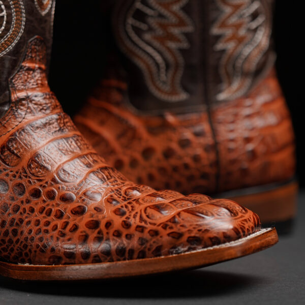Cognac Caiman Neck – Square Toe - Image 3