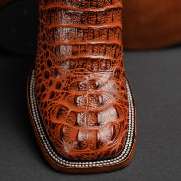 Cognac Caiman Neck – Square Toe - Image 2