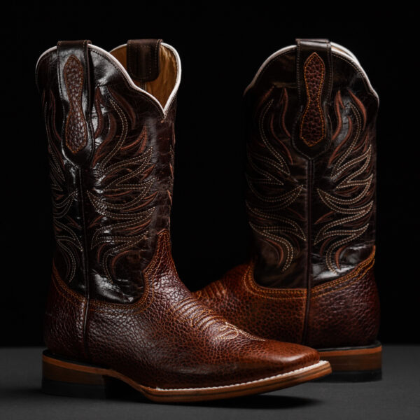Brown Bull Hide – Square Toe