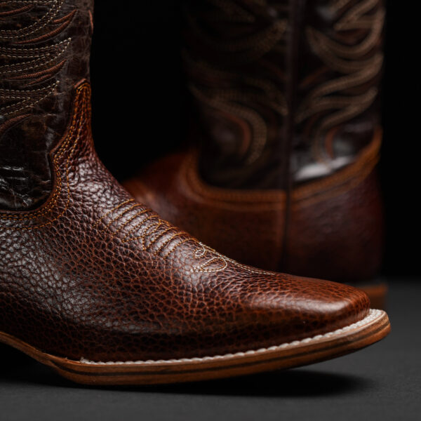 Brown Bull Hide – Square Toe - Image 3