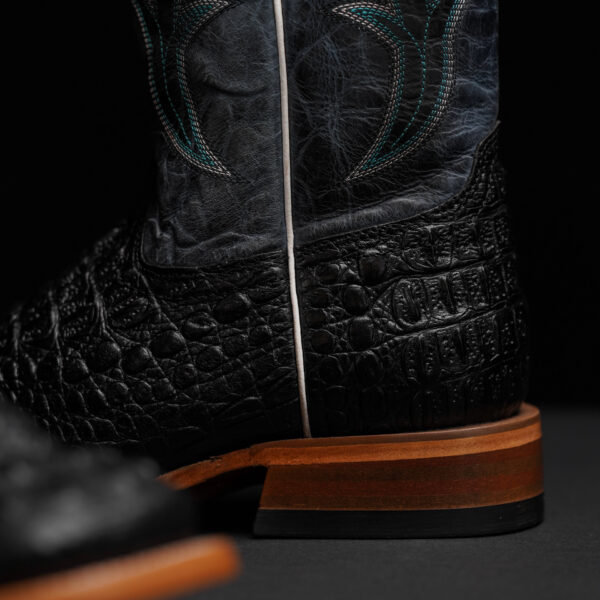 Black Caiman Neck - Square Toe - Image 5