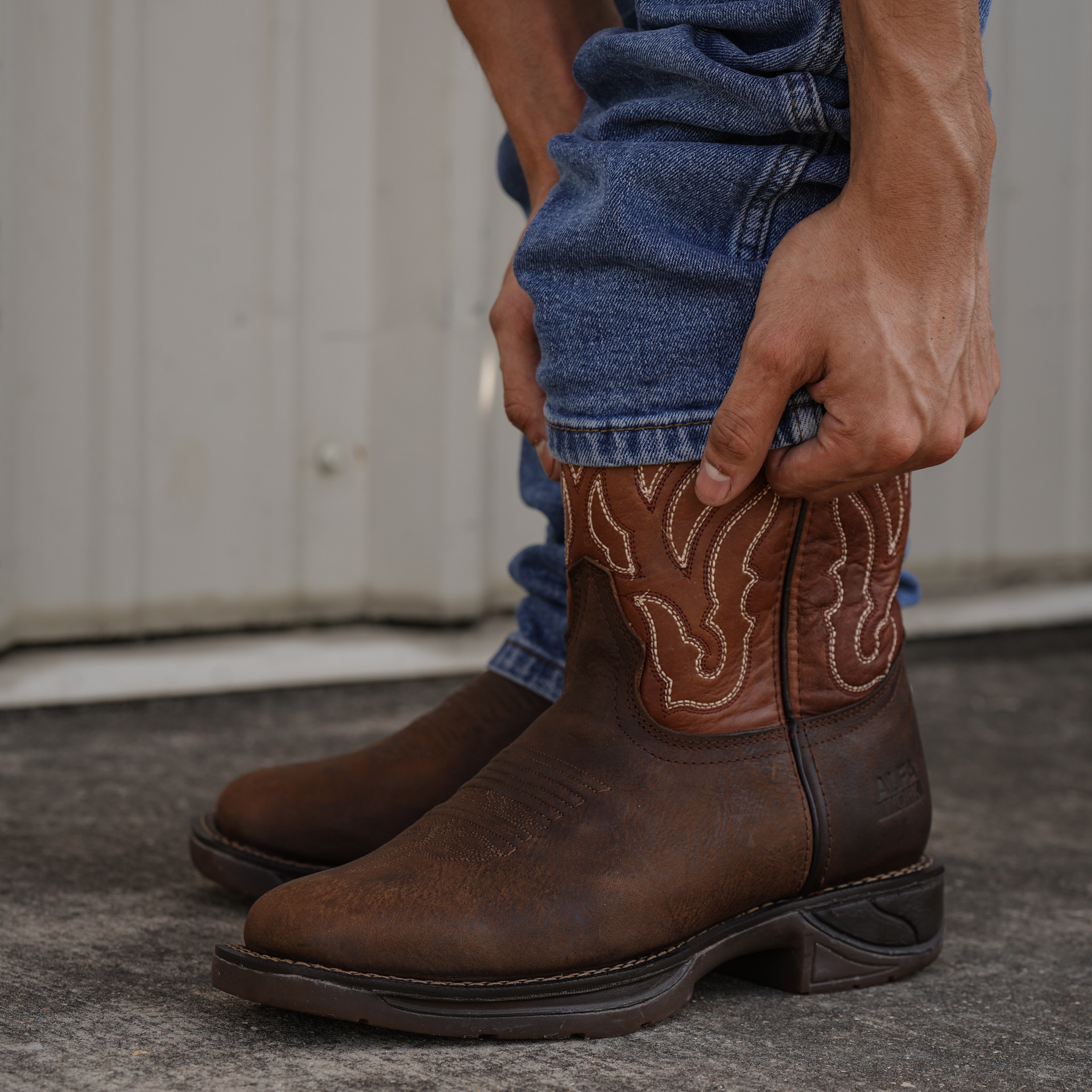 Brown Bull Hide Soft Toe – Square Toe - Image 2