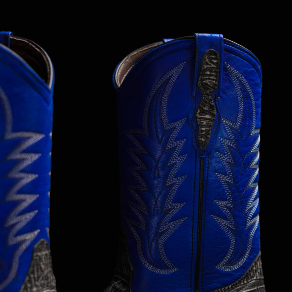 Gray Alligator- Rodeo Toe - Image 4