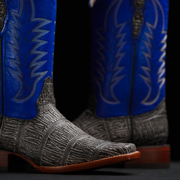 Gray Alligator- Rodeo Toe - Image 3
