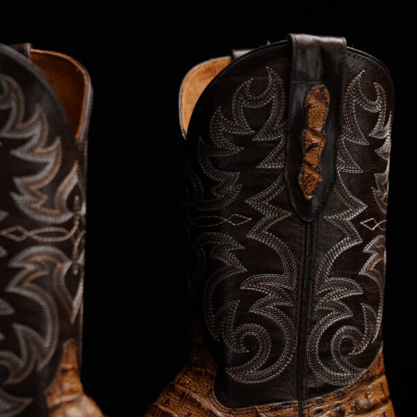 Honey Caiman Neck - Square Toe - Image 4